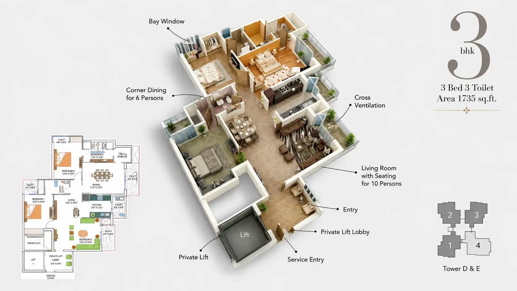3 BHK Premium Family Home